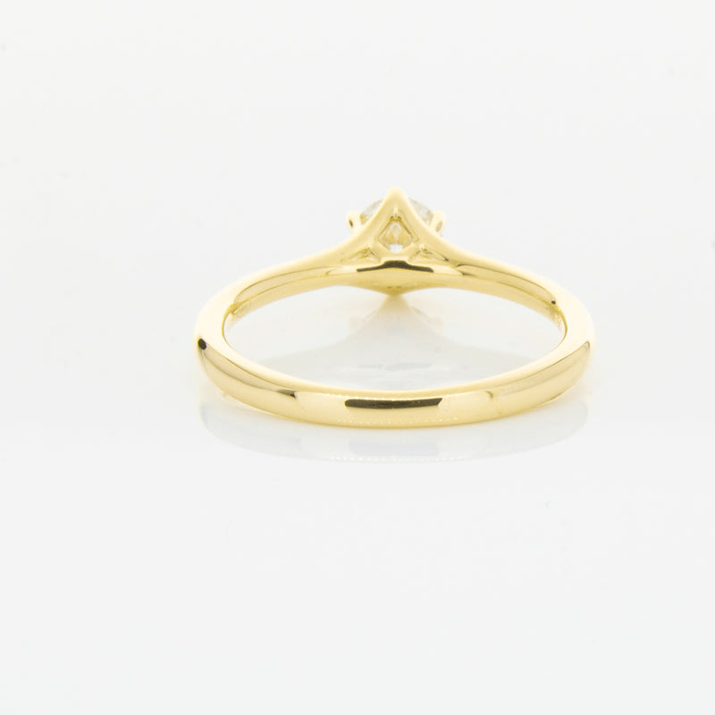 18ct Yellow Gold .48ct Diamond Grace Ring-Ring-Walker & Hall