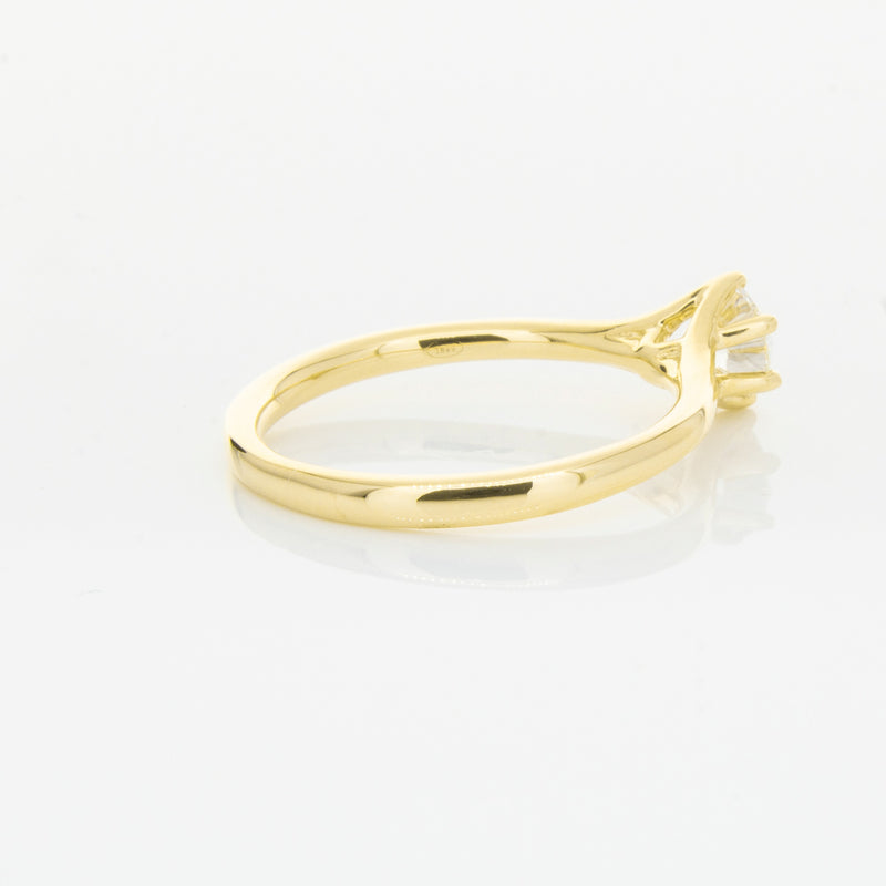 18ct Yellow Gold .48ct Diamond Grace Ring-Ring-Walker & Hall