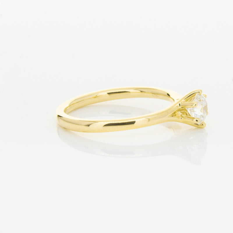 18ct Yellow Gold .48ct Diamond Grace Ring-Ring-Walker & Hall