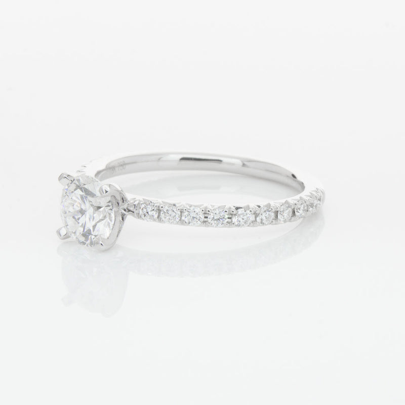 18ct White Gold .70ct Diamond Comet Ring-Ring-Walker & Hall