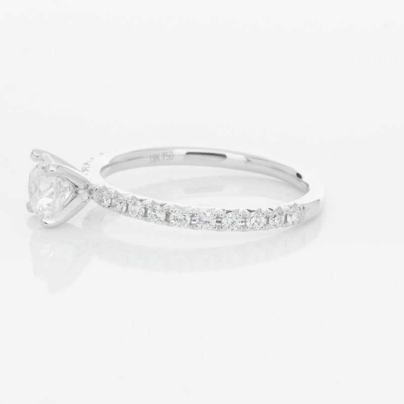 18ct White Gold .70ct Diamond Comet Ring-Ring-Walker & Hall