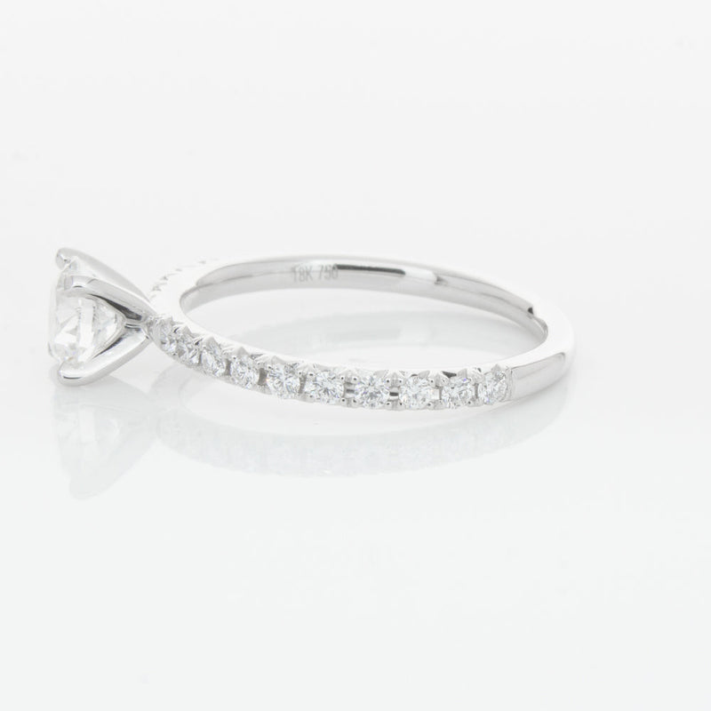 18ct White Gold .70ct Diamond Comet Ring-Ring-Walker & Hall