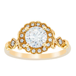 18ct Yellow Gold 1.00ct Diamond Versaille Ring - Ring - Walker & Hall