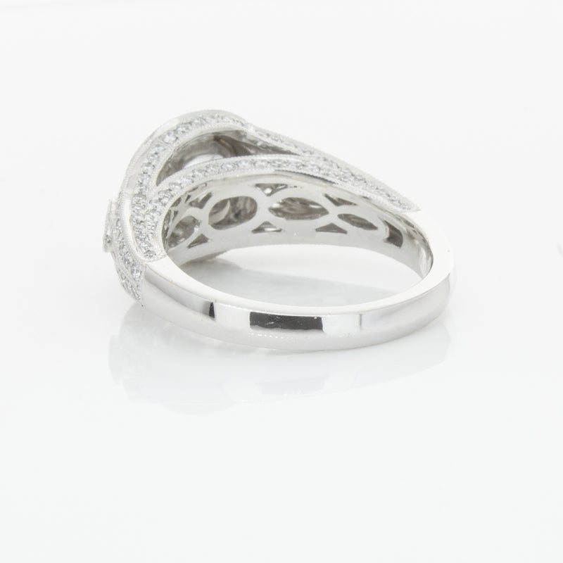 18ct White Gold Yellow Diamond Ring-Ring-Walker & Hall