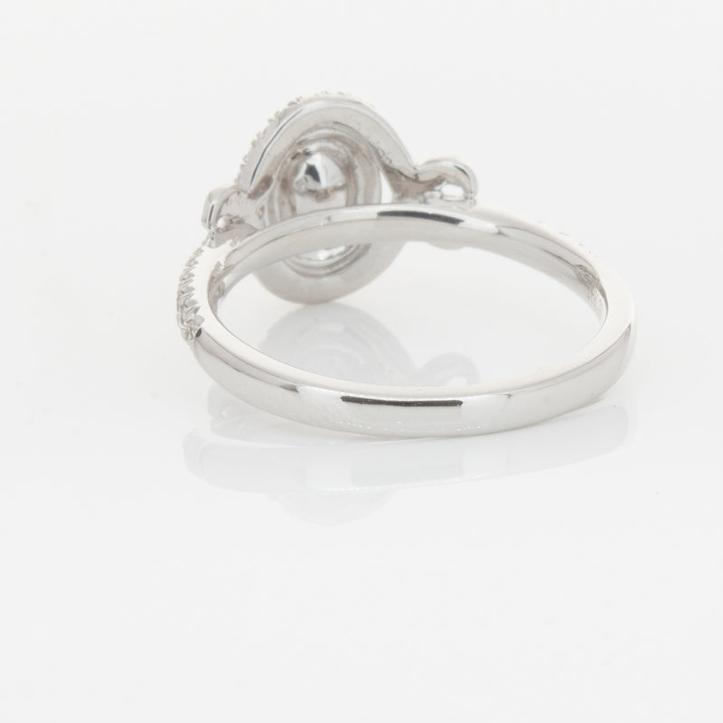 18ct White Gold Pink & White Diamond Ring-Ring-Walker & Hall