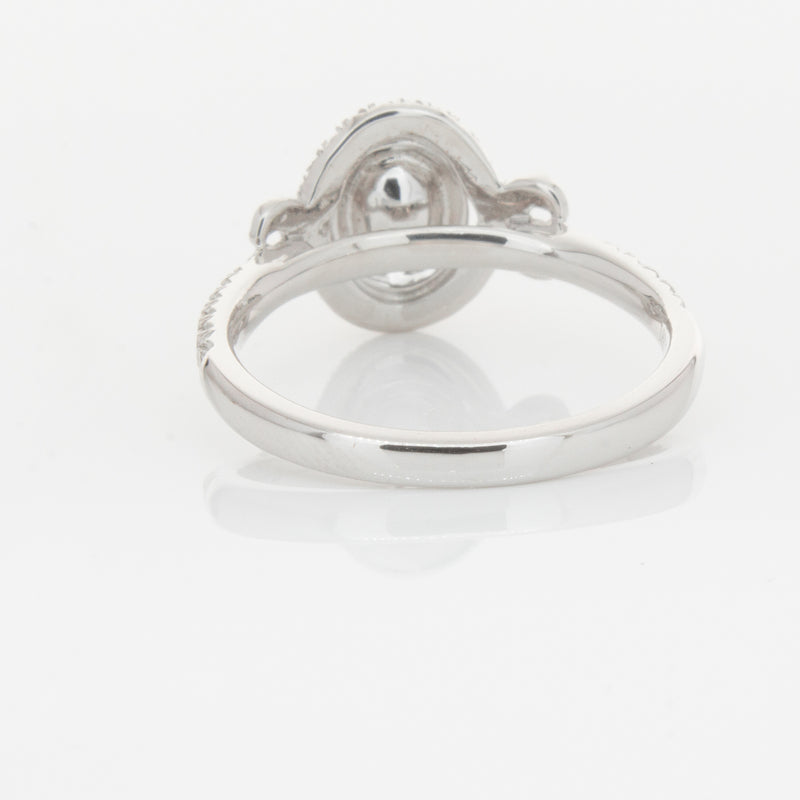 18ct White Gold Pink & White Diamond Ring-Ring-Walker & Hall