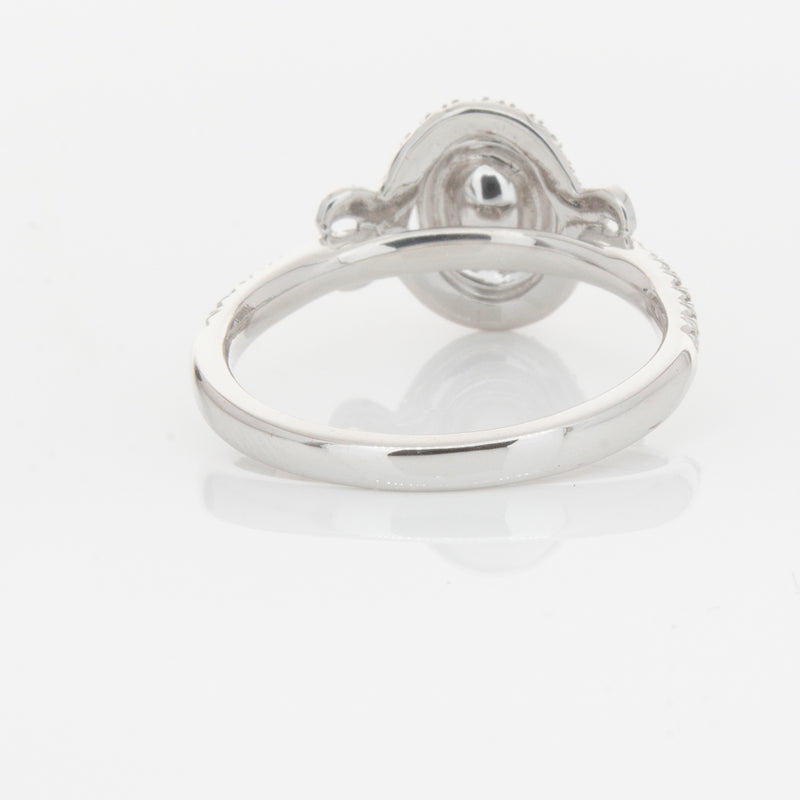 18ct White Gold Pink & White Diamond Ring-Ring-Walker & Hall