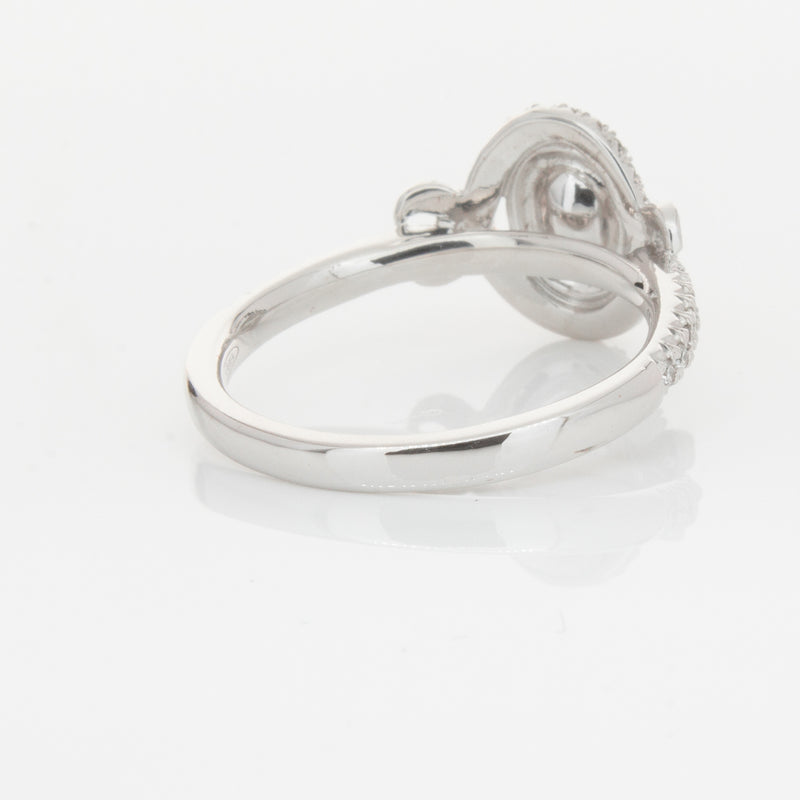 18ct White Gold Pink & White Diamond Ring-Ring-Walker & Hall