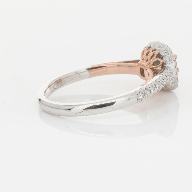 18ct White & Rose Gold Pink Diamond Ring-Ring-Walker & Hall
