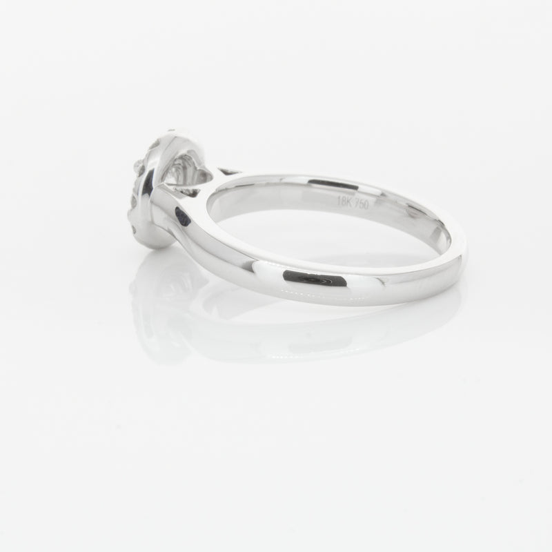 18ct White Gold .51ct Diamond Eclipse Ring-Ring-Walker & Hall