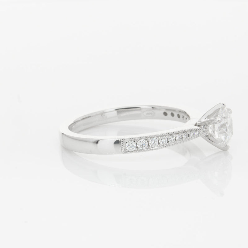 18ct White Gold .70ct Diamond Zenith Ring-Ring-Walker & Hall