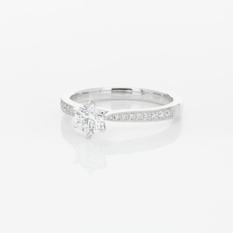 18ct White Gold .40ct Diamond Zenith Ring-Ring-Walker & Hall