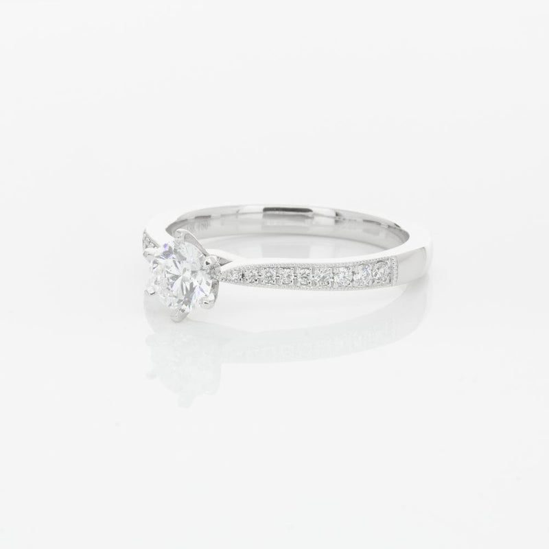 18ct White Gold .40ct Diamond Zenith Ring-Ring-Walker & Hall