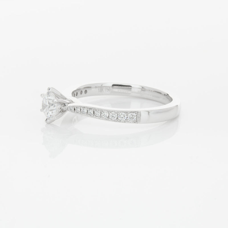 18ct White Gold .40ct Diamond Zenith Ring-Ring-Walker & Hall