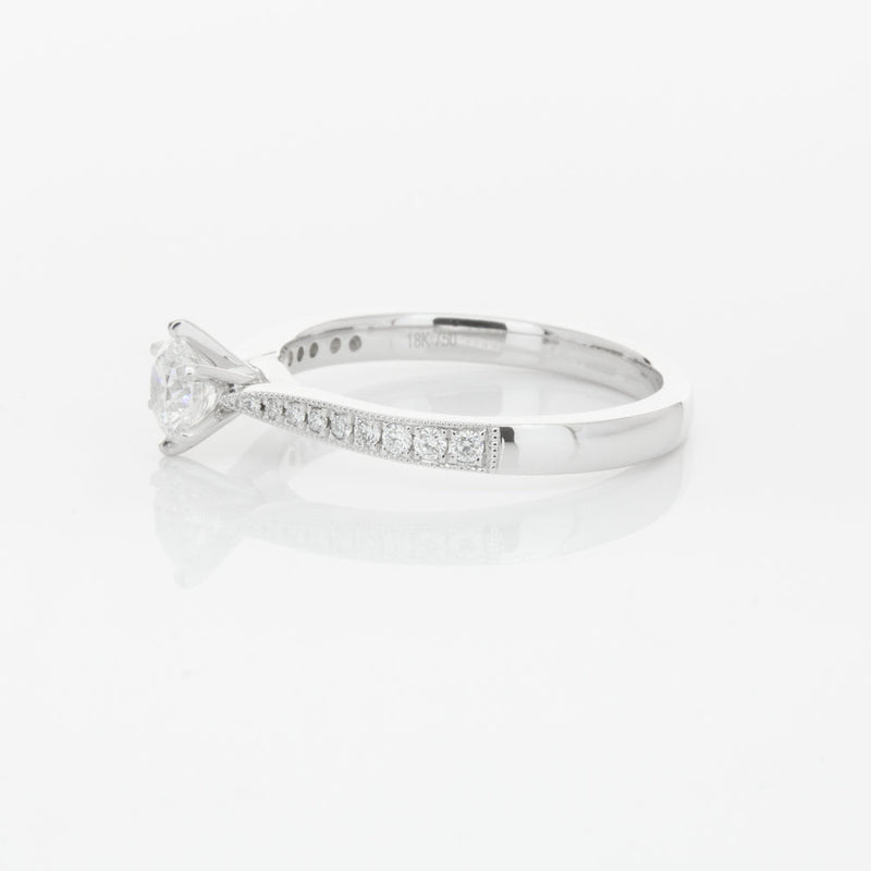 18ct White Gold .40ct Diamond Zenith Ring-Ring-Walker & Hall