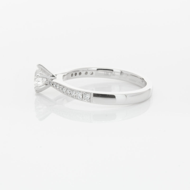 18ct White Gold .40ct Diamond Zenith Ring-Ring-Walker & Hall