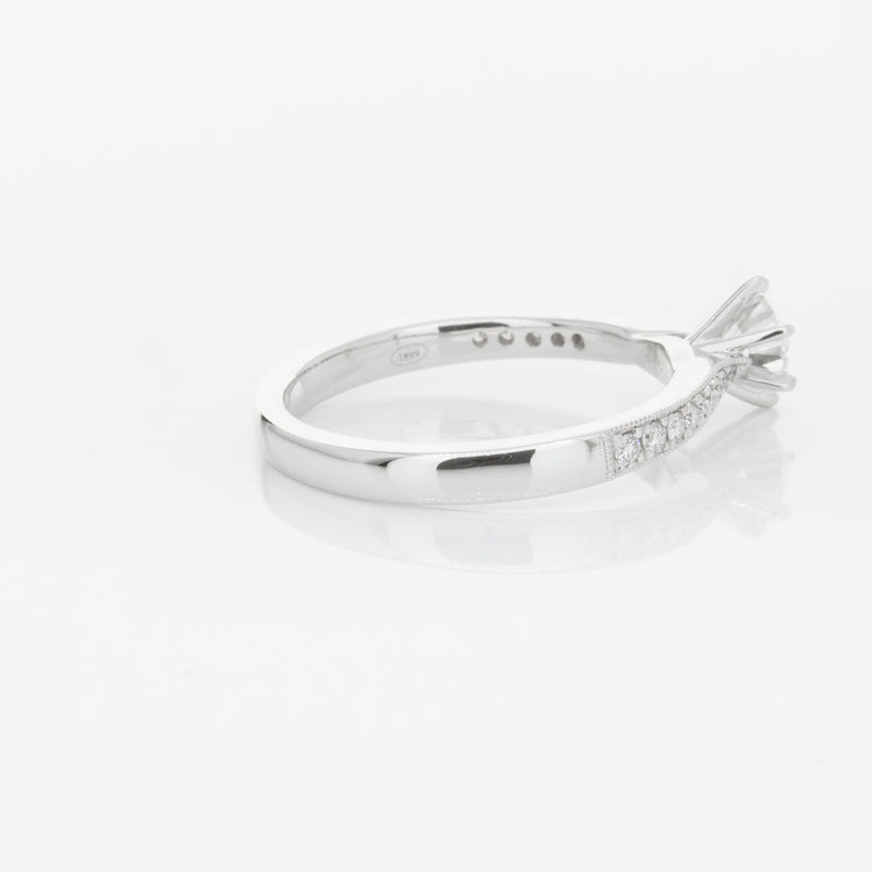 18ct White Gold .40ct Diamond Zenith Ring-Ring-Walker & Hall