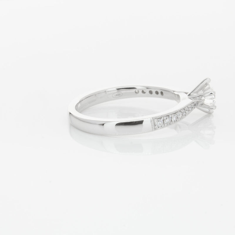 18ct White Gold .40ct Diamond Zenith Ring-Ring-Walker & Hall