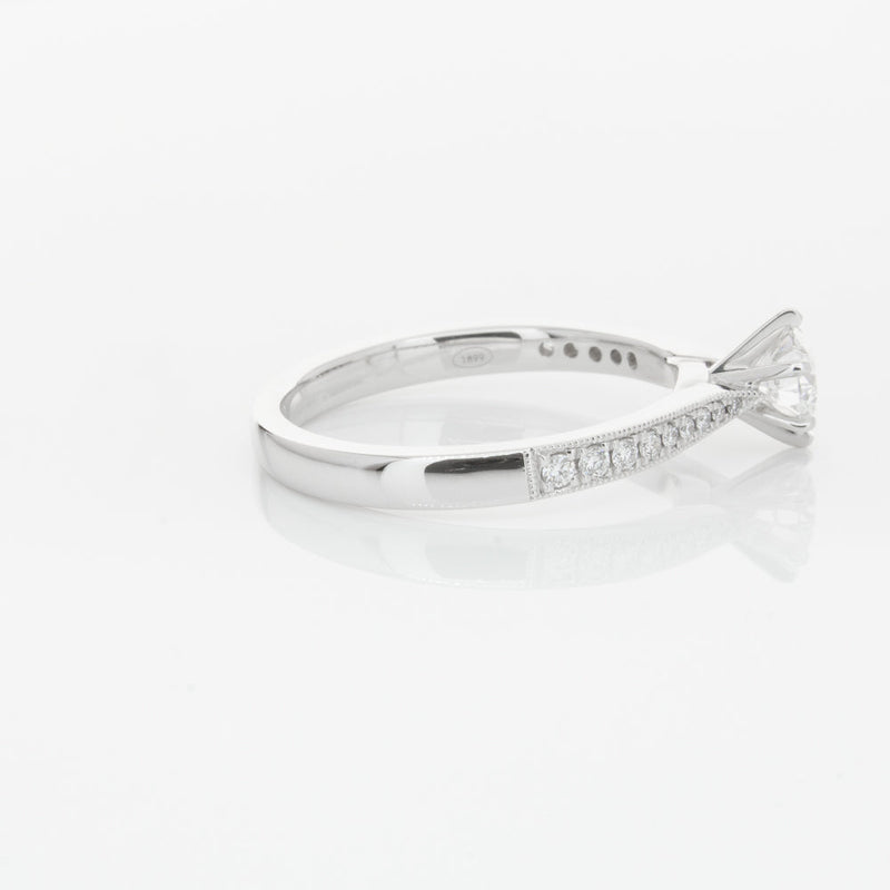 18ct White Gold .40ct Diamond Zenith Ring-Ring-Walker & Hall