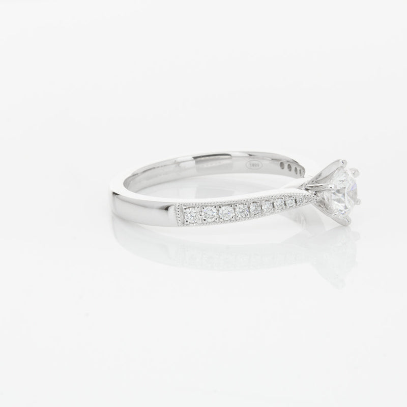 18ct White Gold .40ct Diamond Zenith Ring-Ring-Walker & Hall