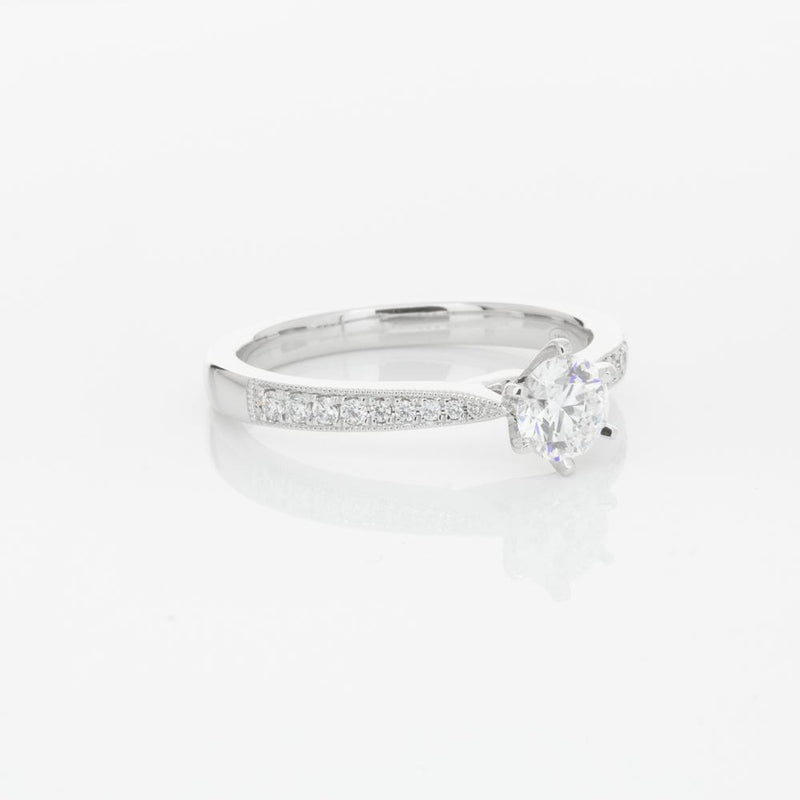 18ct White Gold .40ct Diamond Zenith Ring-Ring-Walker & Hall