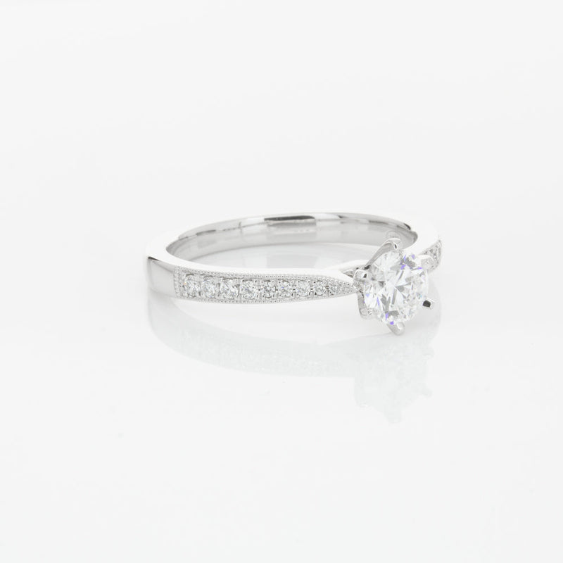 18ct White Gold .40ct Diamond Zenith Ring-Ring-Walker & Hall