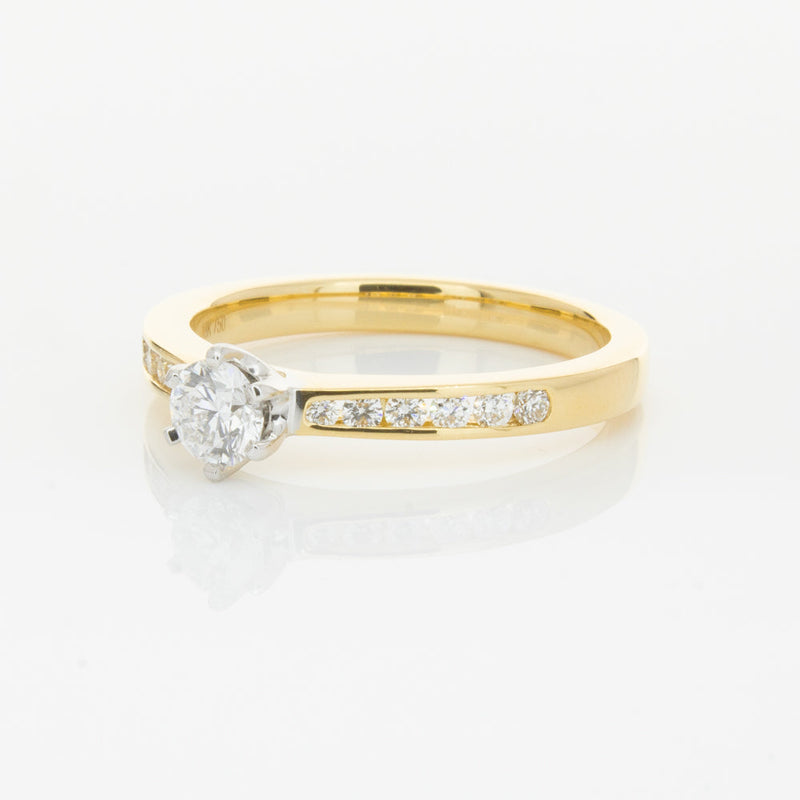 18ct Yellow Gold .30ct Diamond Avalon Ring-Ring-Walker & Hall