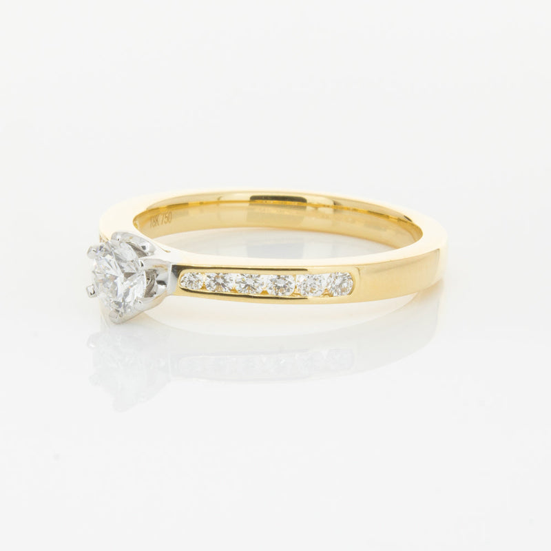 18ct Yellow Gold .30ct Diamond Avalon Ring-Ring-Walker & Hall
