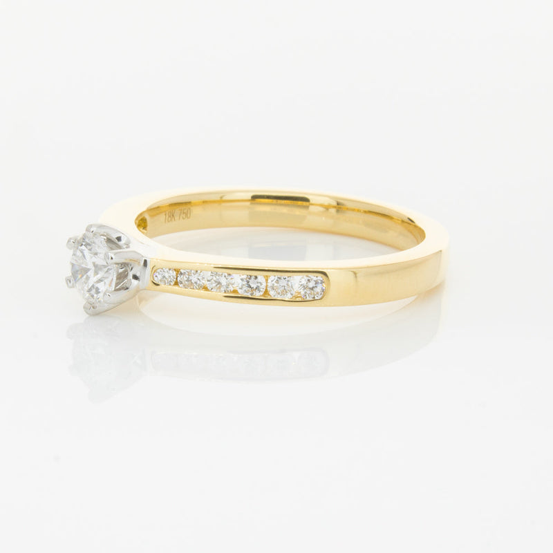 18ct Yellow Gold .30ct Diamond Avalon Ring-Ring-Walker & Hall