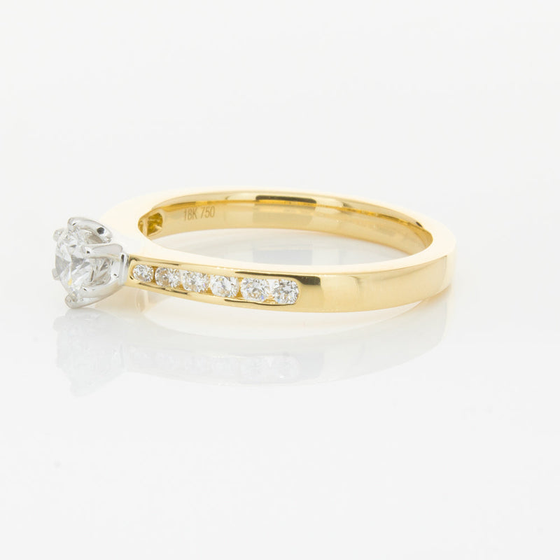 18ct Yellow Gold .30ct Diamond Avalon Ring-Ring-Walker & Hall