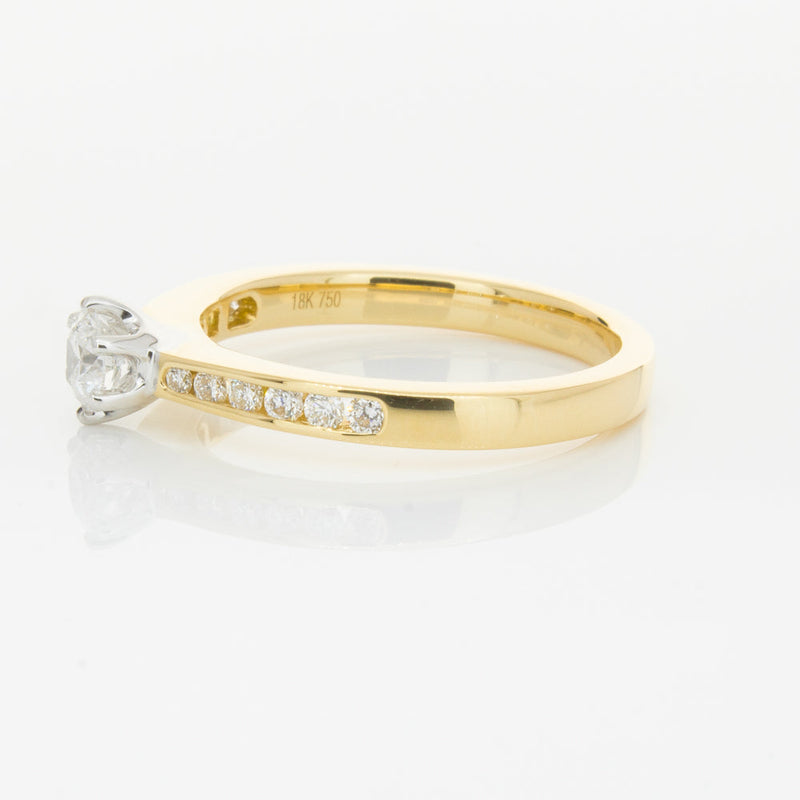18ct Yellow Gold .30ct Diamond Avalon Ring-Ring-Walker & Hall