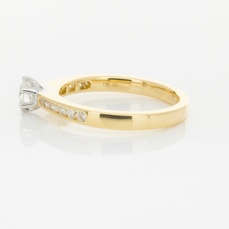 18ct Yellow Gold .30ct Diamond Avalon Ring-Ring-Walker & Hall