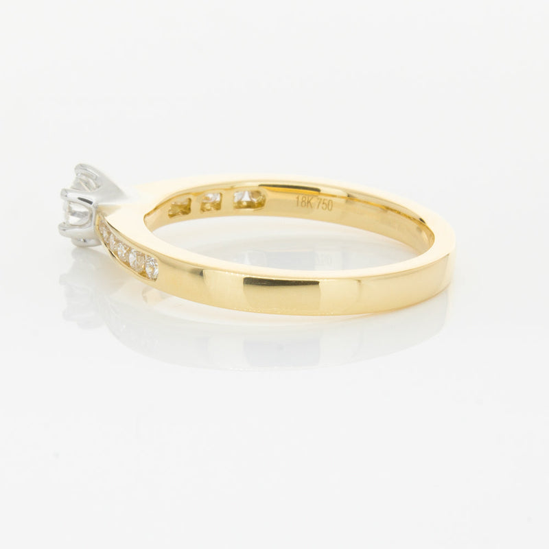 18ct Yellow Gold .30ct Diamond Avalon Ring-Ring-Walker & Hall