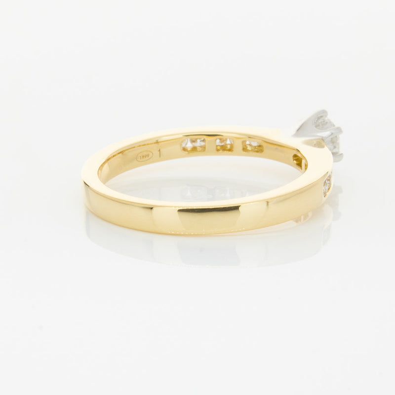 18ct Yellow Gold .30ct Diamond Avalon Ring-Ring-Walker & Hall