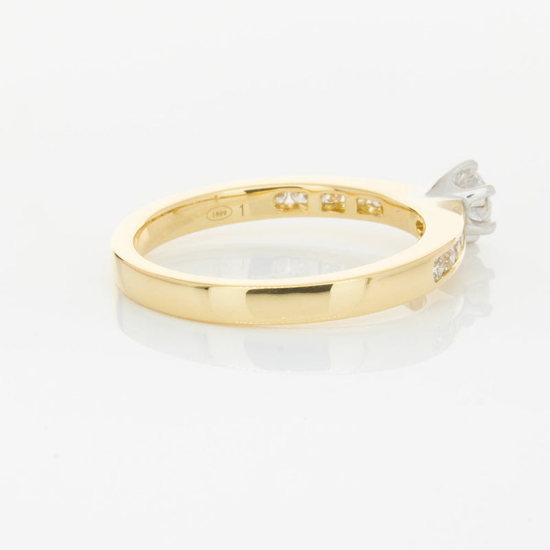 18ct Yellow Gold .30ct Diamond Avalon Ring-Ring-Walker & Hall