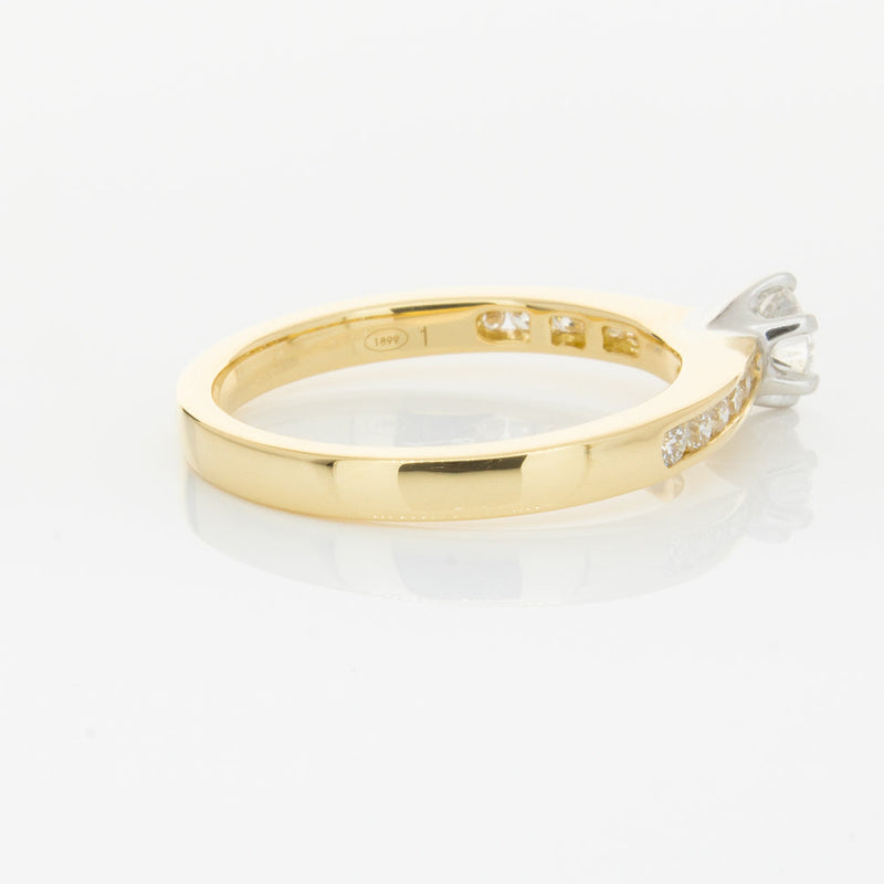 18ct Yellow Gold .30ct Diamond Avalon Ring-Ring-Walker & Hall