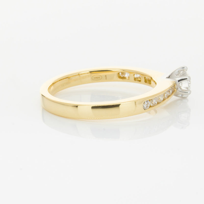 18ct Yellow Gold .30ct Diamond Avalon Ring-Ring-Walker & Hall