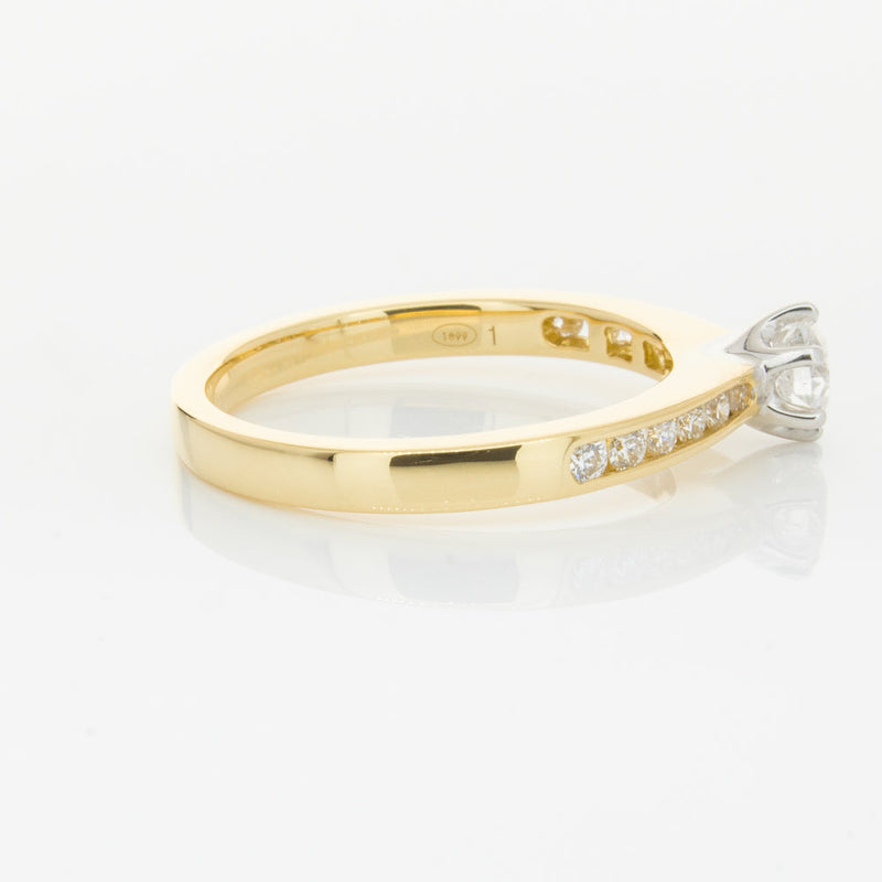 18ct Yellow Gold .30ct Diamond Avalon Ring-Ring-Walker & Hall