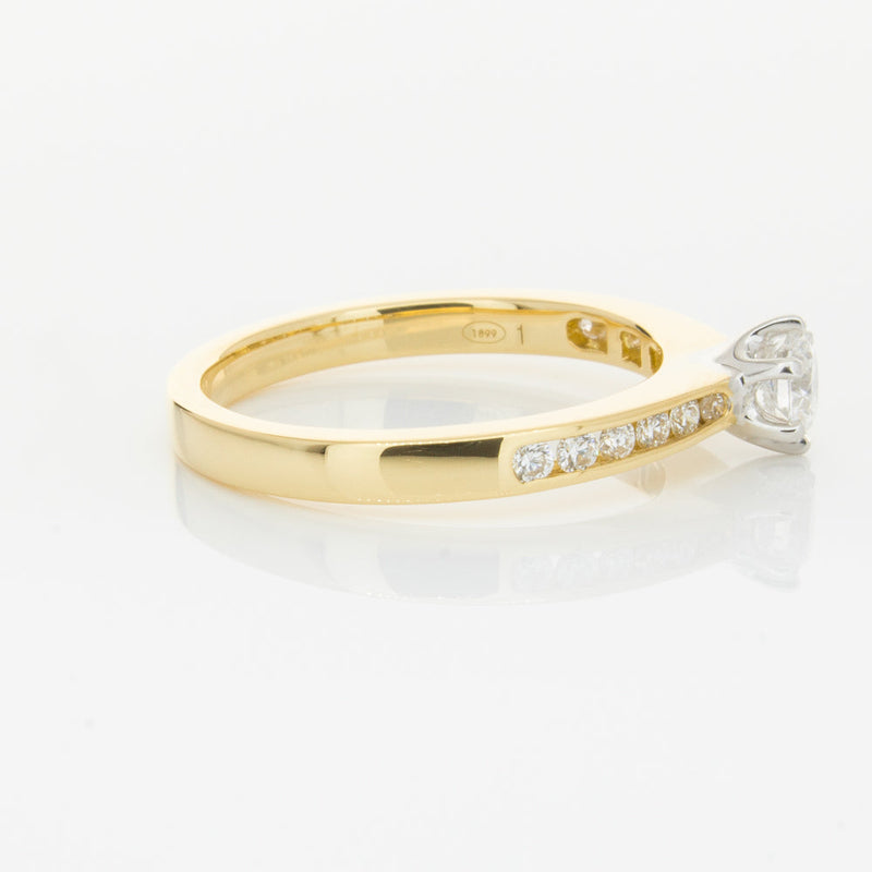 18ct Yellow Gold .30ct Diamond Avalon Ring-Ring-Walker & Hall