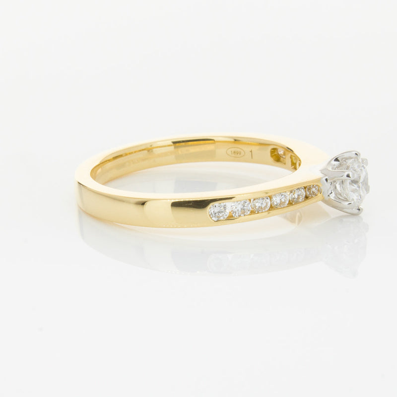 18ct Yellow Gold .30ct Diamond Avalon Ring-Ring-Walker & Hall