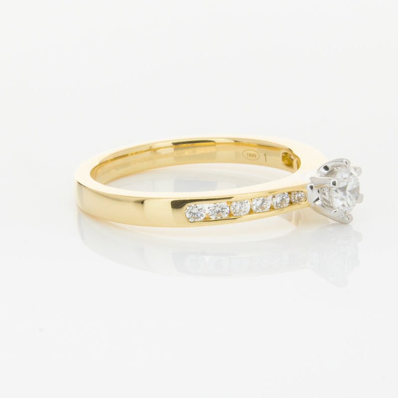 18ct Yellow Gold .30ct Diamond Avalon Ring-Ring-Walker & Hall