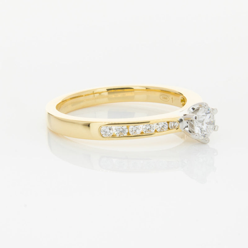 18ct Yellow Gold .30ct Diamond Avalon Ring-Ring-Walker & Hall