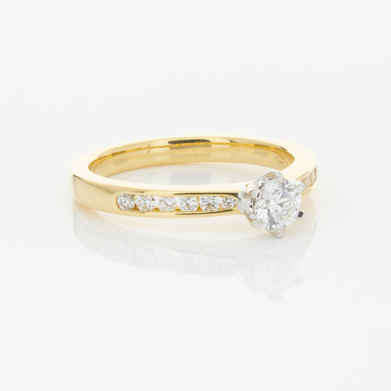 18ct Yellow Gold .30ct Diamond Avalon Ring-Ring-Walker & Hall