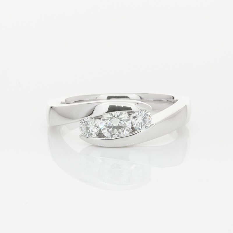 Platinum Diamond Equinox Ring-Ring-Walker & Hall