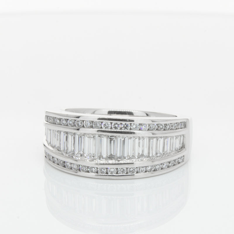 Platinum Diamond Ring-Ring-Walker & Hall