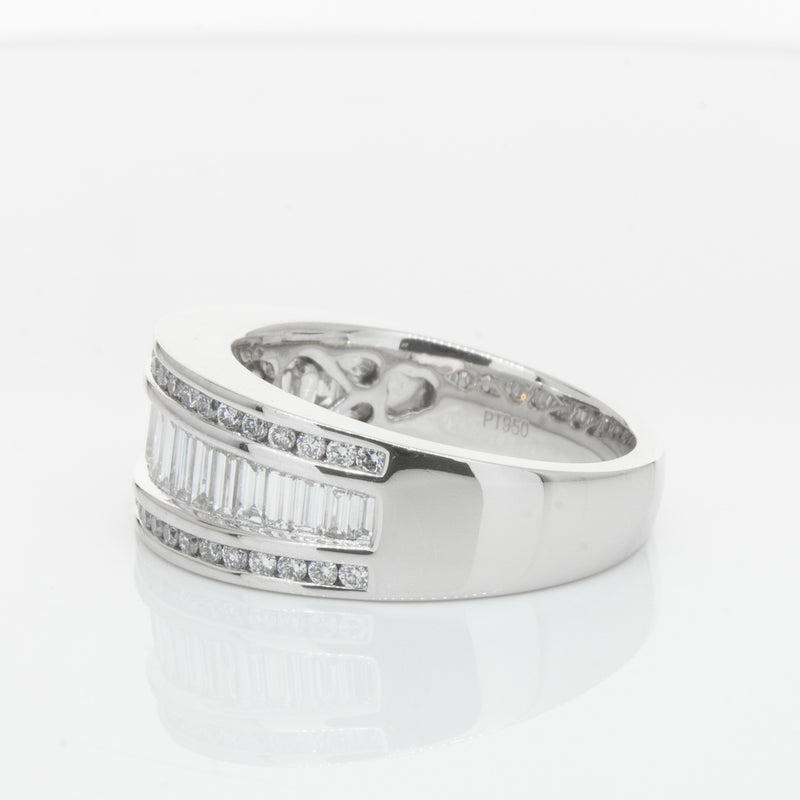 Platinum Diamond Ring-Ring-Walker & Hall