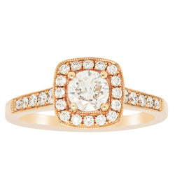 18ct Rose Gold .50ct Diamond Aurora Ring - Ring - Walker & Hall