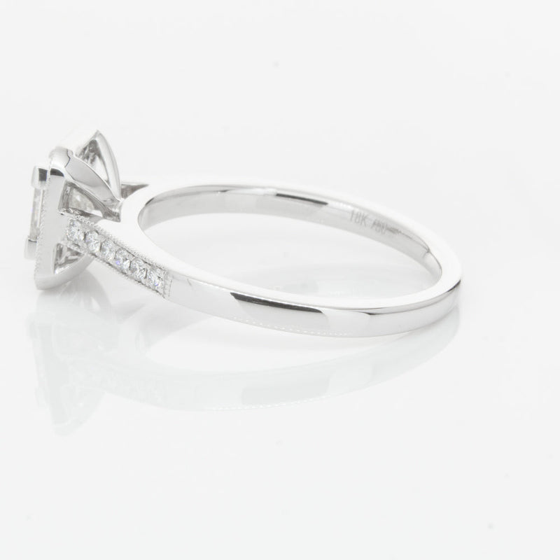 18ct White Gold .41ct Princess Cut Diamond Mandalay Ring-Ring-Walker & Hall