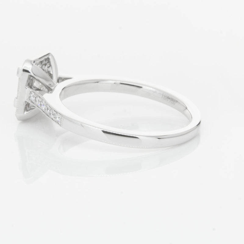 18ct White Gold .41ct Princess Cut Diamond Mandalay Ring-Ring-Walker & Hall