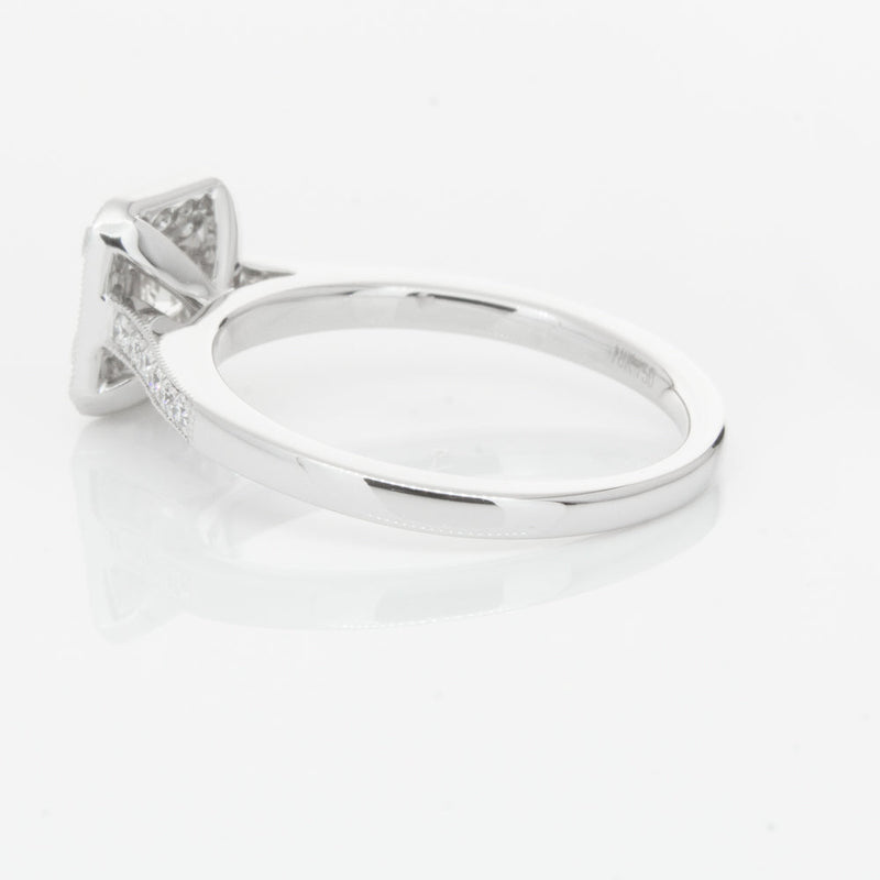 18ct White Gold .41ct Princess Cut Diamond Mandalay Ring-Ring-Walker & Hall